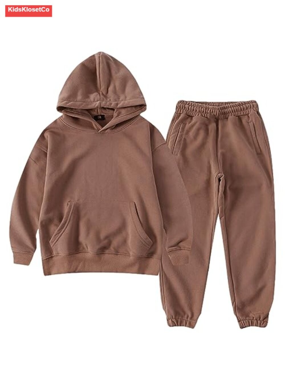 Boys Hooded Tracksuit Set Cotton Pullover Sweatshirt Jogger Pants 2 Piece